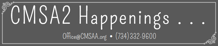CMSA2 Happenings Monthly Newsletter